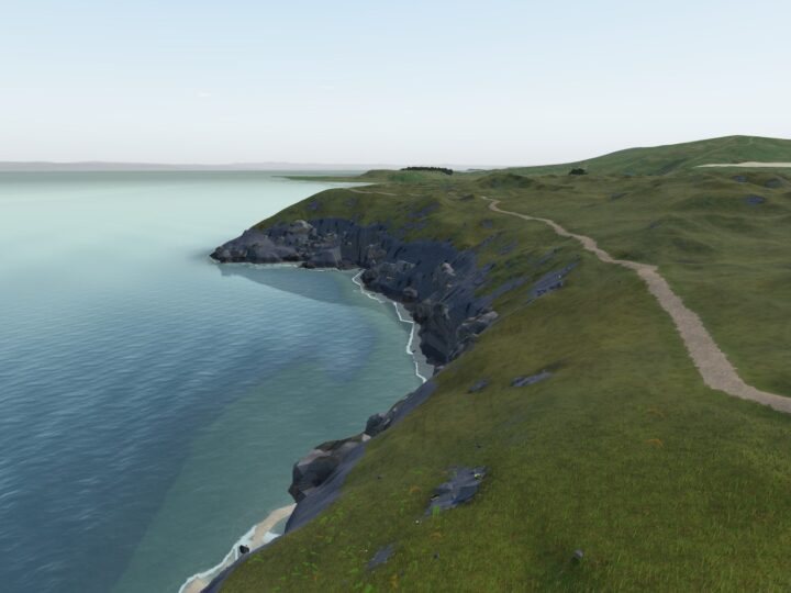 3D view of Blue Pool Corner