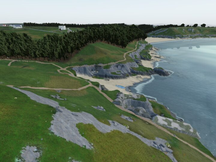 3D view of Brandy Cove