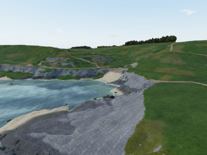 3D view of Limeslade Bay
