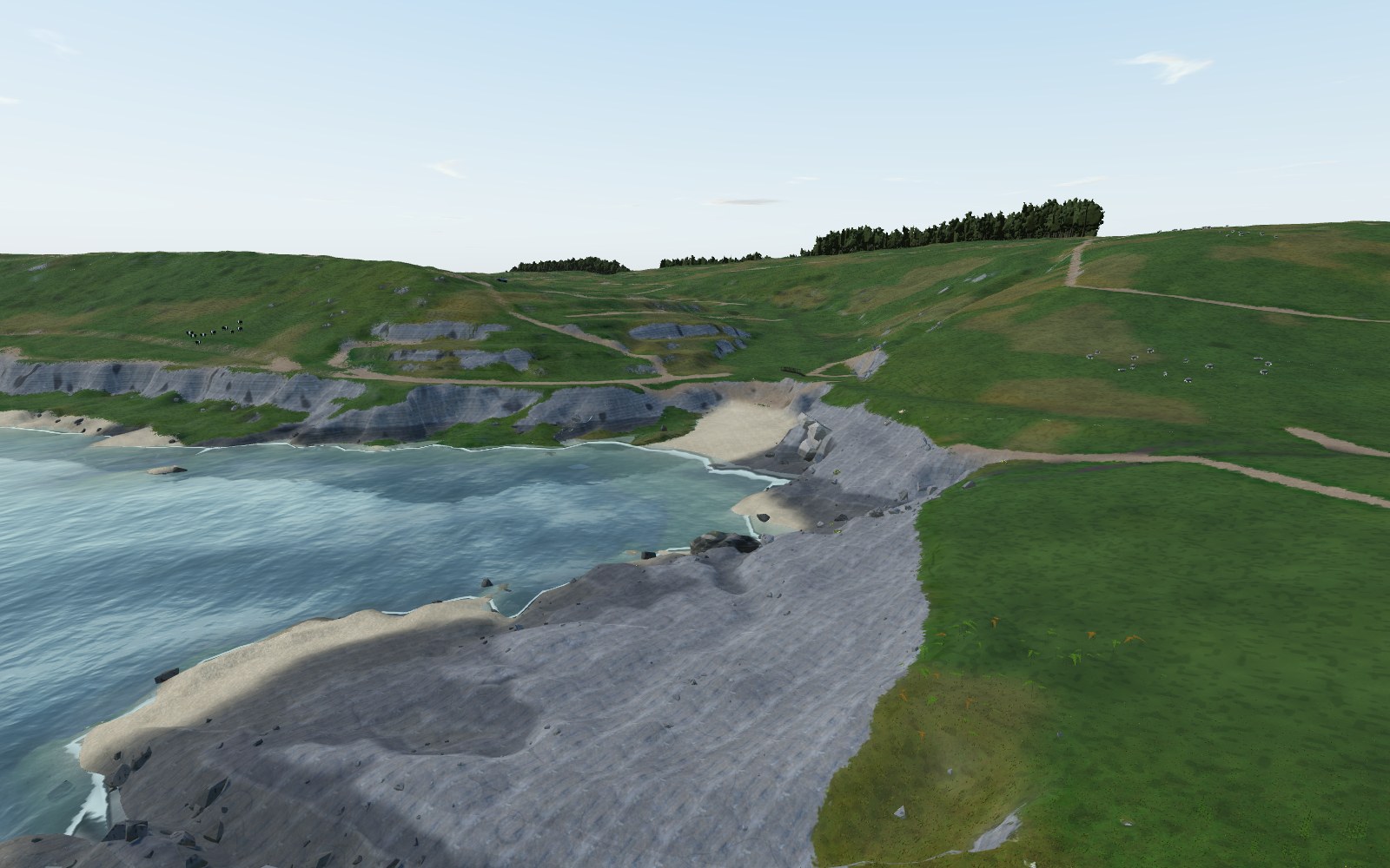 3D view of Limeslade Bay