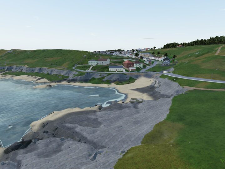 3D view of Limeslade Bay