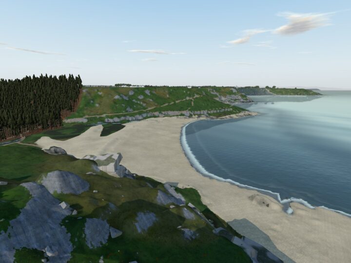 3D view of Pwlldu Bay