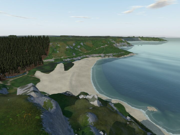 3D view of Pwlldu Bay