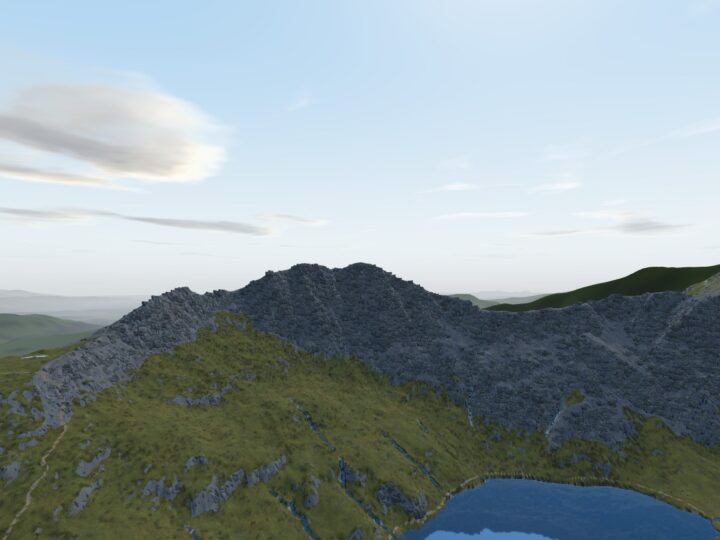 3D view of Y Lliwedd