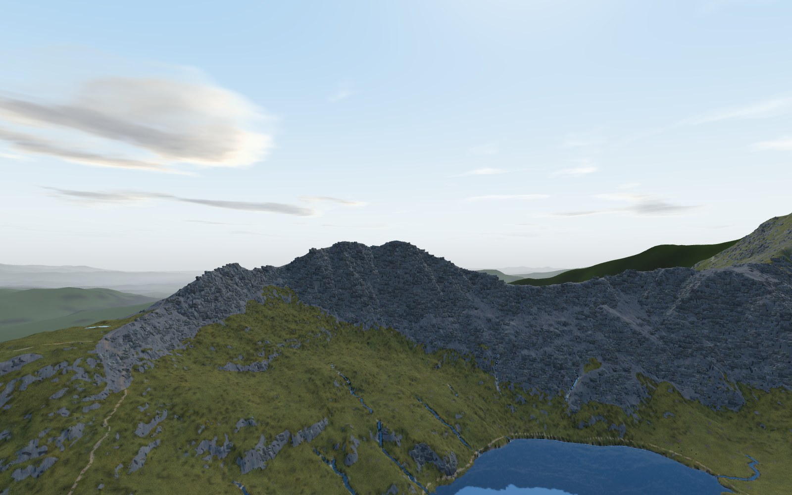 3D view of Y Lliwedd