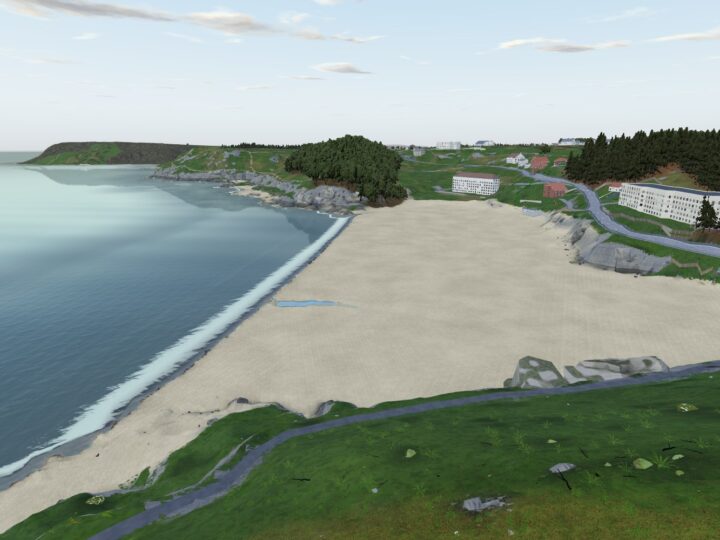 3D view of Caswell Bay