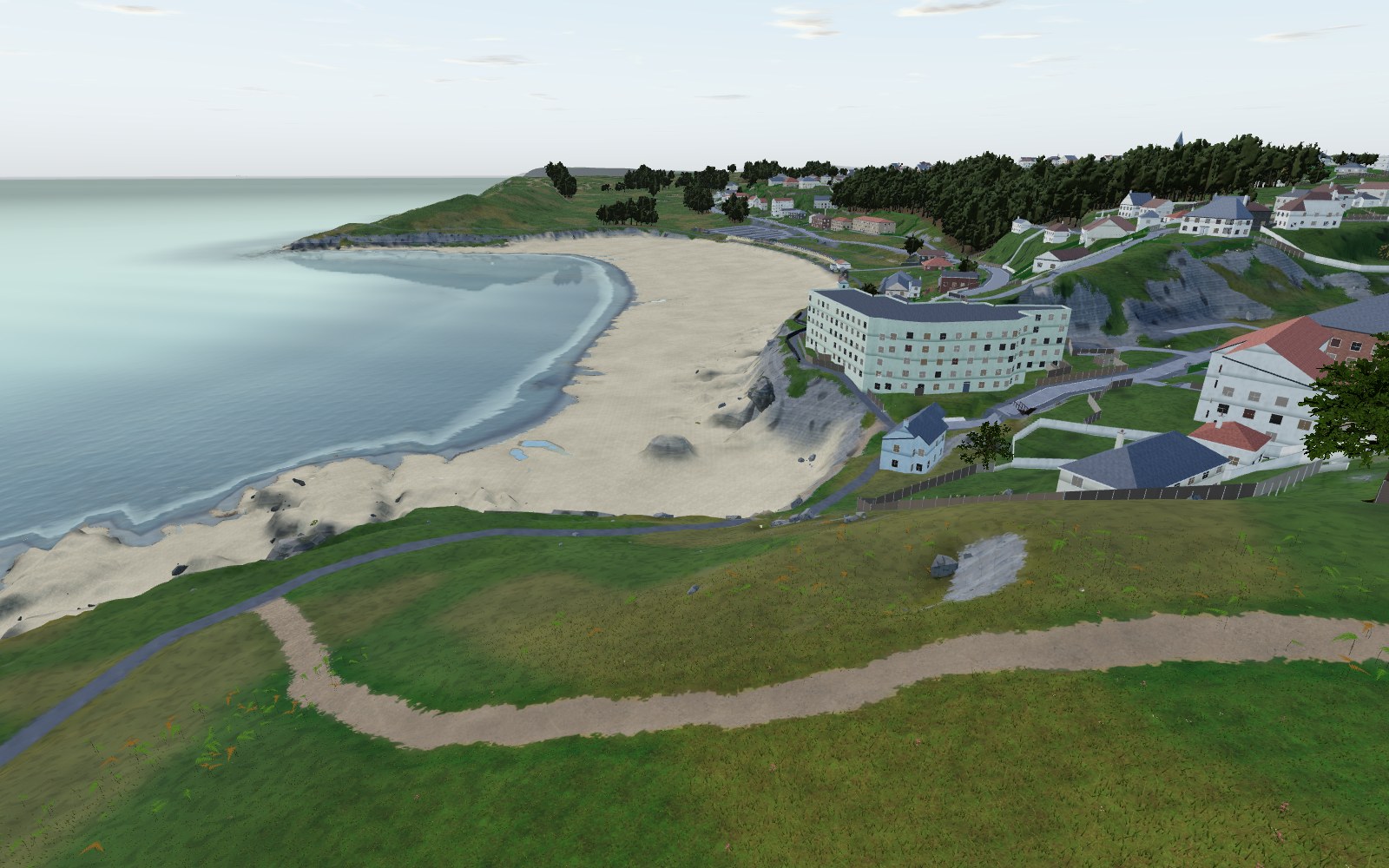 3D view of Rotherslade Bay