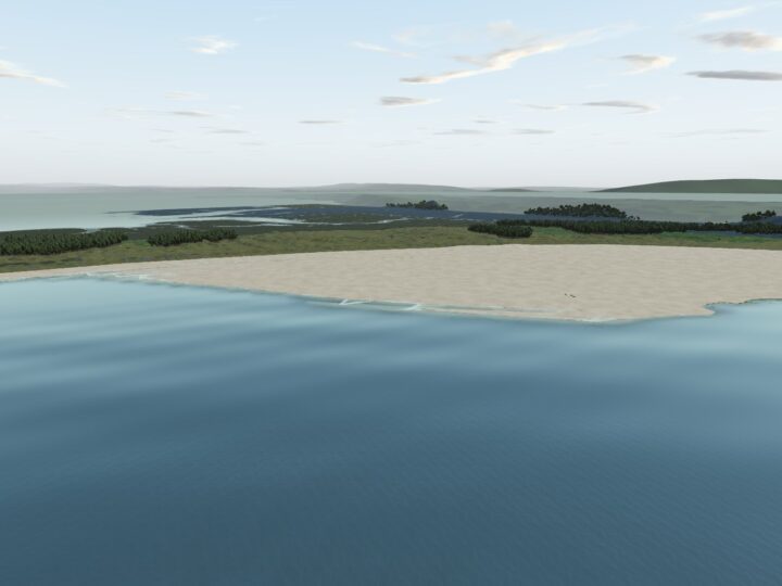3D view of Whiteford Sands