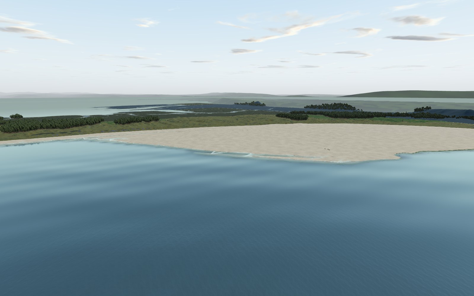 3D view of Whiteford Sands